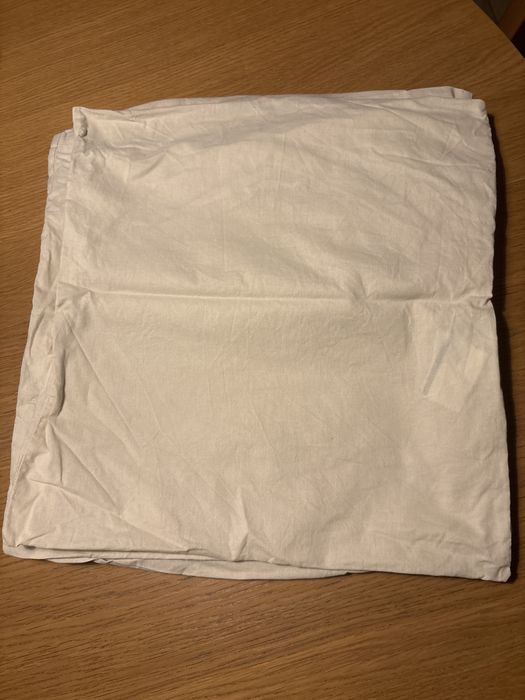6 poszewek 40x40 bawełna beżowy