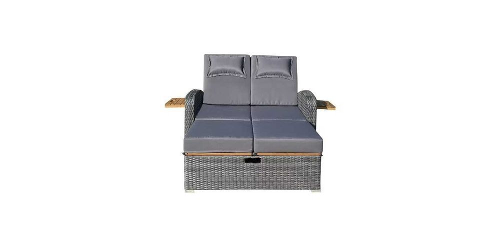 Sofa ogrodowa rattanowa BARI z funkcją relaksu