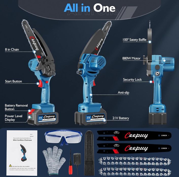 Podador motoserra a bateria