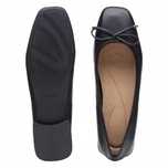 Baleriny Clarks czarne skórzane 39