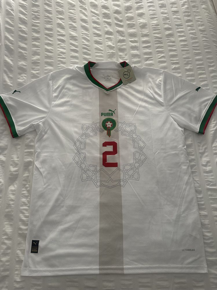 Camisola Equipamento T-shirt Futebol Marrocos Puma Hakimi Nova