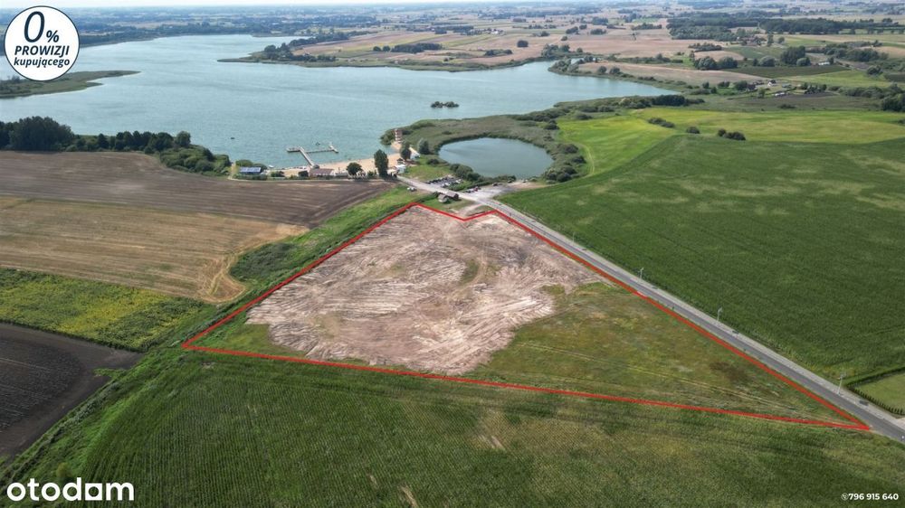 Działka przy samej plaży Jezioro Borzymowskie