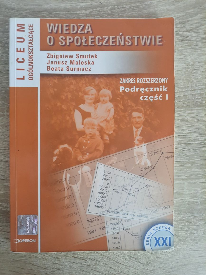 Podręcznik WOS cz. 1 Operon XXL Smutek, Maleska, Surmacz
