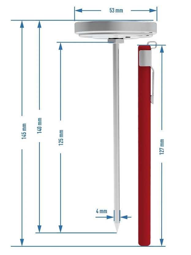 Termometr do pieczenia mięs +120°C; 12,5cm - Browin 100600