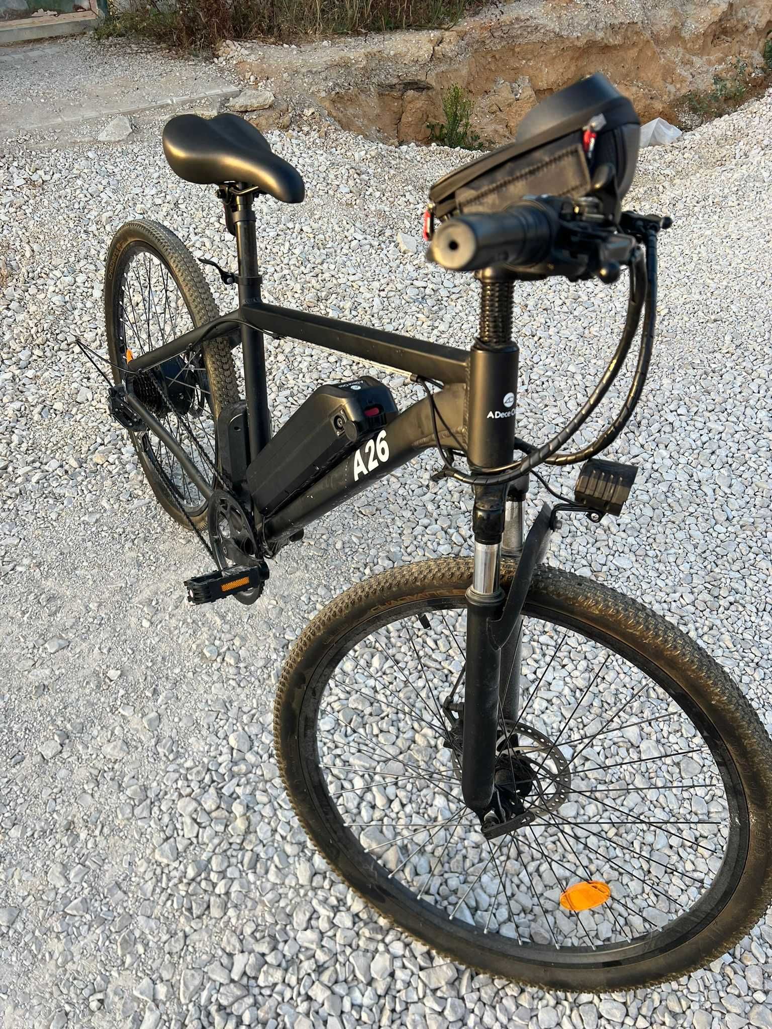 Bicicleta Elétrica ADO A26 Cross-Country EBike Preta