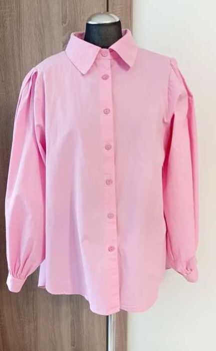 Hunkõn Nowa Koszula z długimi bufiastymi rękawami bawełna oversize