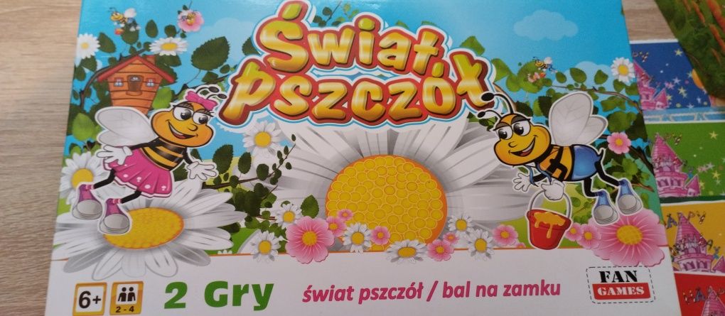 Gra planszowa 2w1 Świat pszczół i Bal na zamku