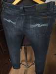 Джинсы Nudie jeans Italy w30 stretch black carbon.