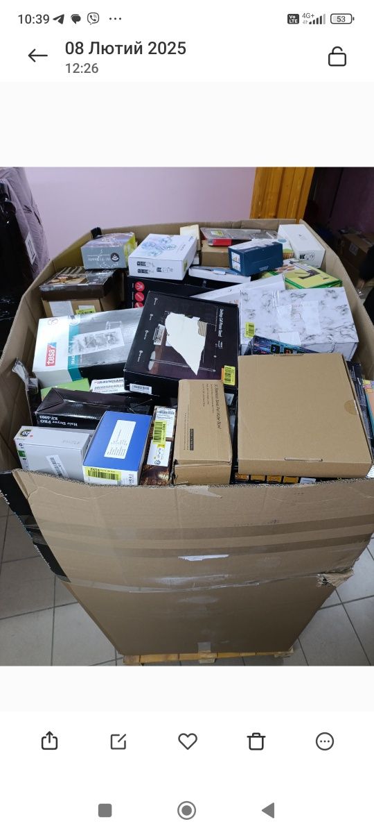 Amazon box, Палети Амазон, електроніка на вагу. Опт та роздріб