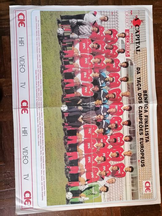 Mega Poster BENFICA Finalista Taça Campeões Europeus 1987/88 A Capital