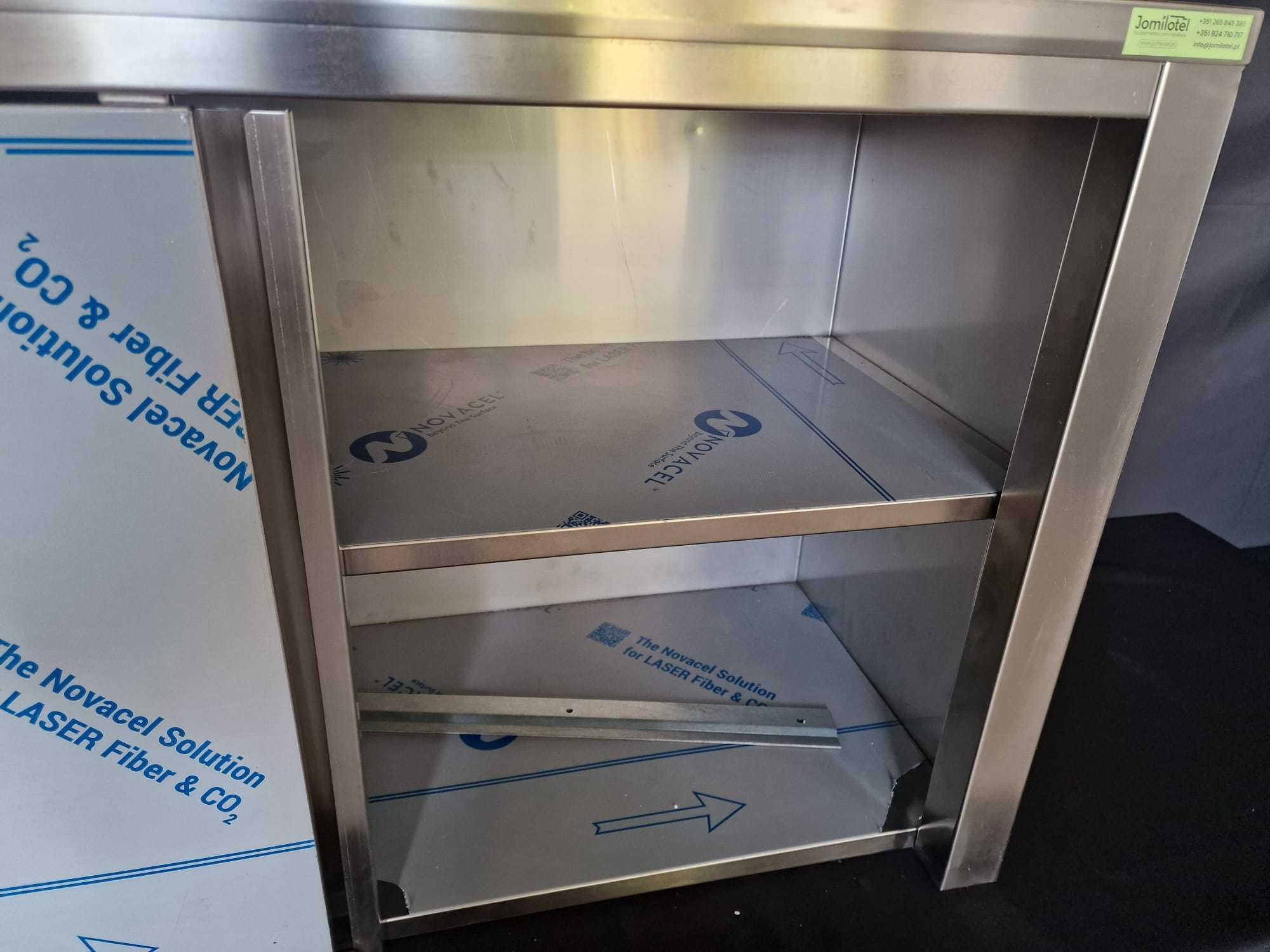 Armário de parede em inox 100x40x60