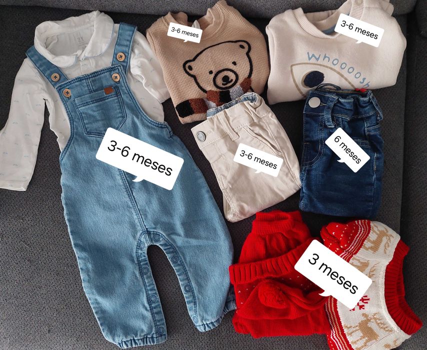 Lote roupa bébé menino 3 a 6 meses