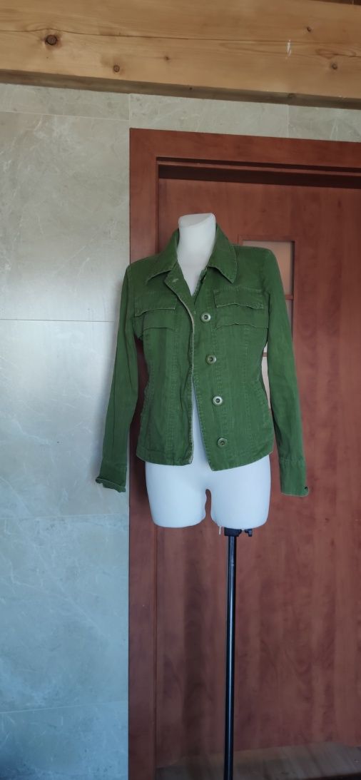 Marynarka katana kurtka wiosna bawełna vintage retro wygodna Ryłko 38
