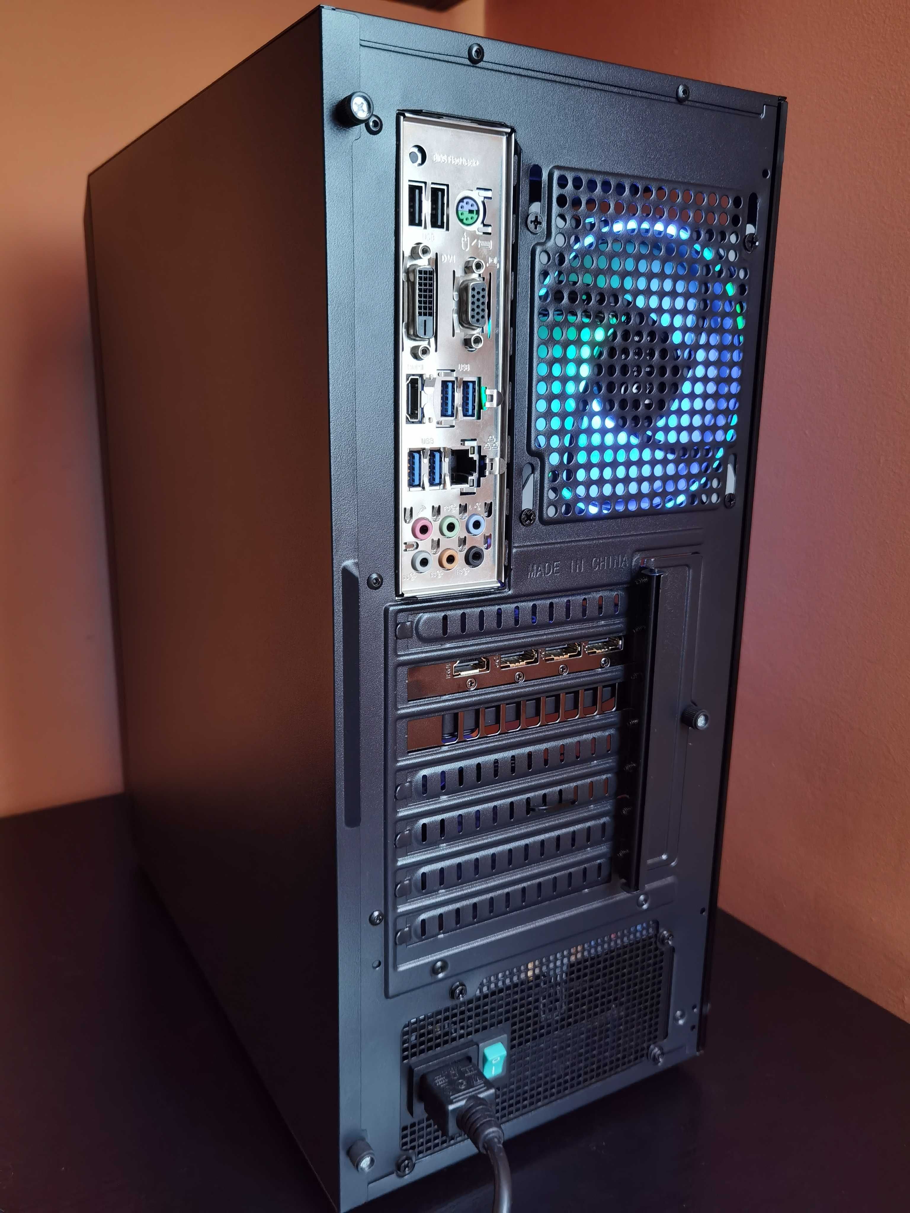 Ryzen 5 5600X, RTX 5060, 32GB RAM, 1TB SSD + HDD Komputer do gier RGB