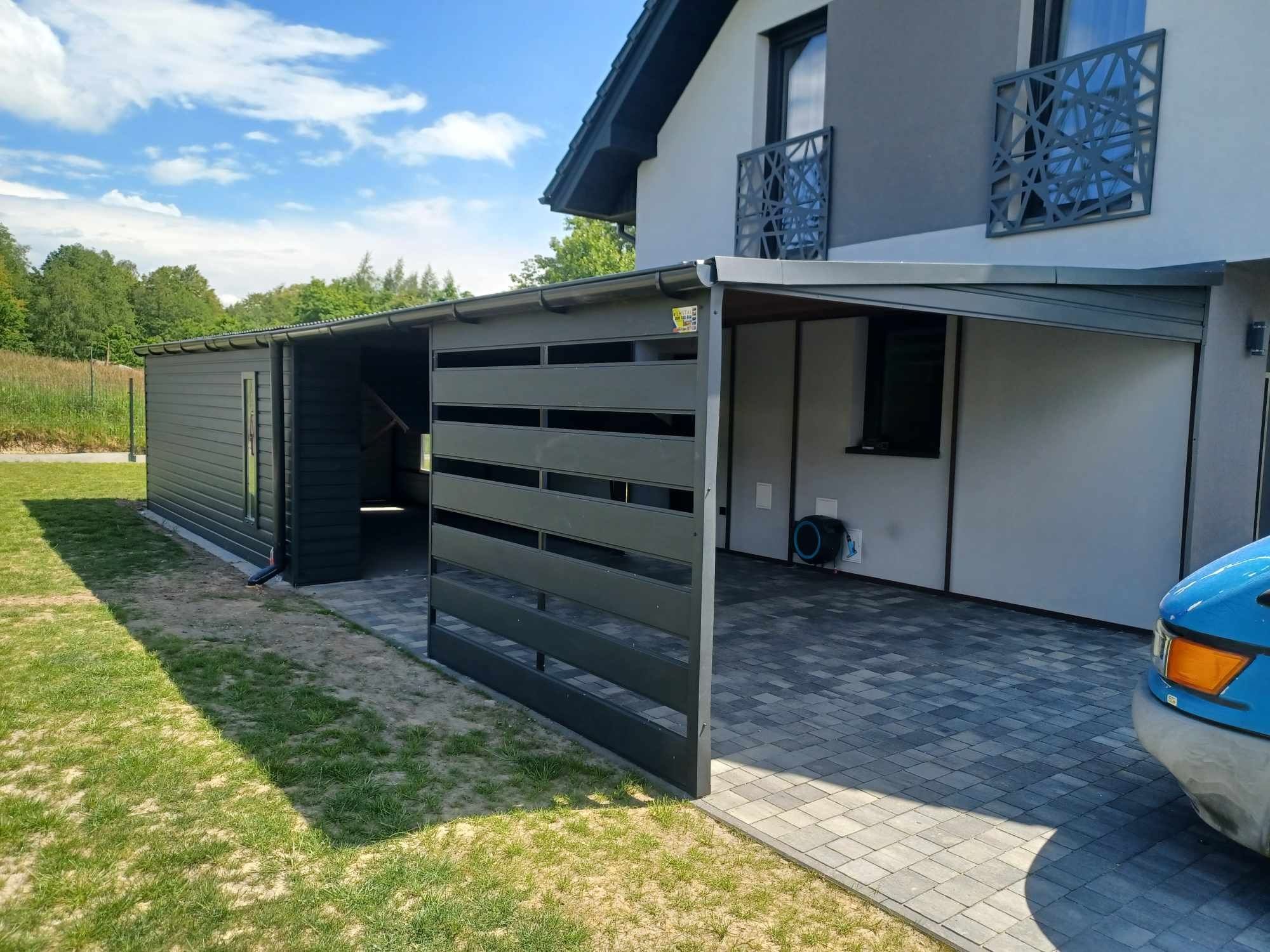 Garaże blaszane drewnopodobne 3x5 6x6 kojce