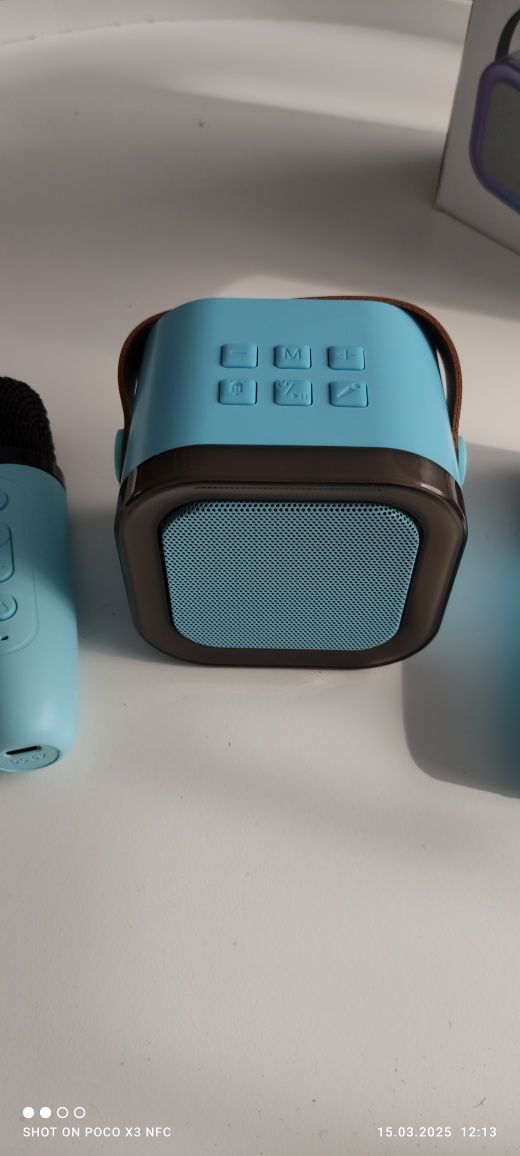Mini Zestaw Do Karaoke 2szt Mikrofony + Głośnik Bezprzewodowy z Blueto