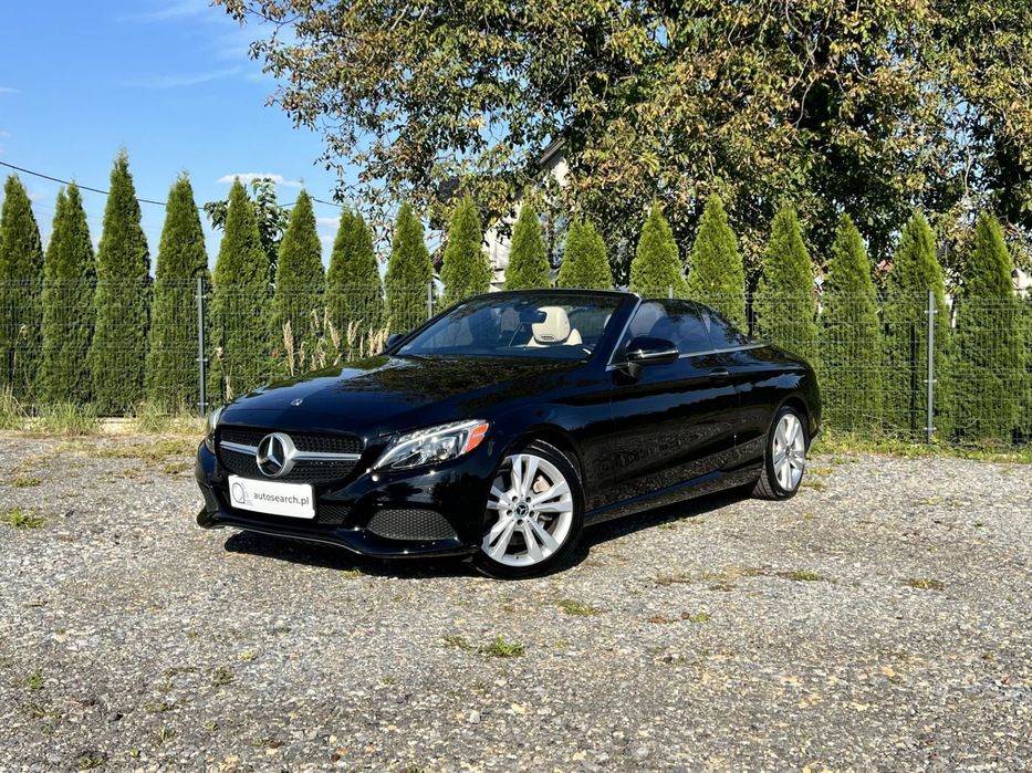Mercedes-Benz Klasa C 300, 9G-Tronic, Cabrio, Bogate wyposażenie, Serwisowany, FV Marża