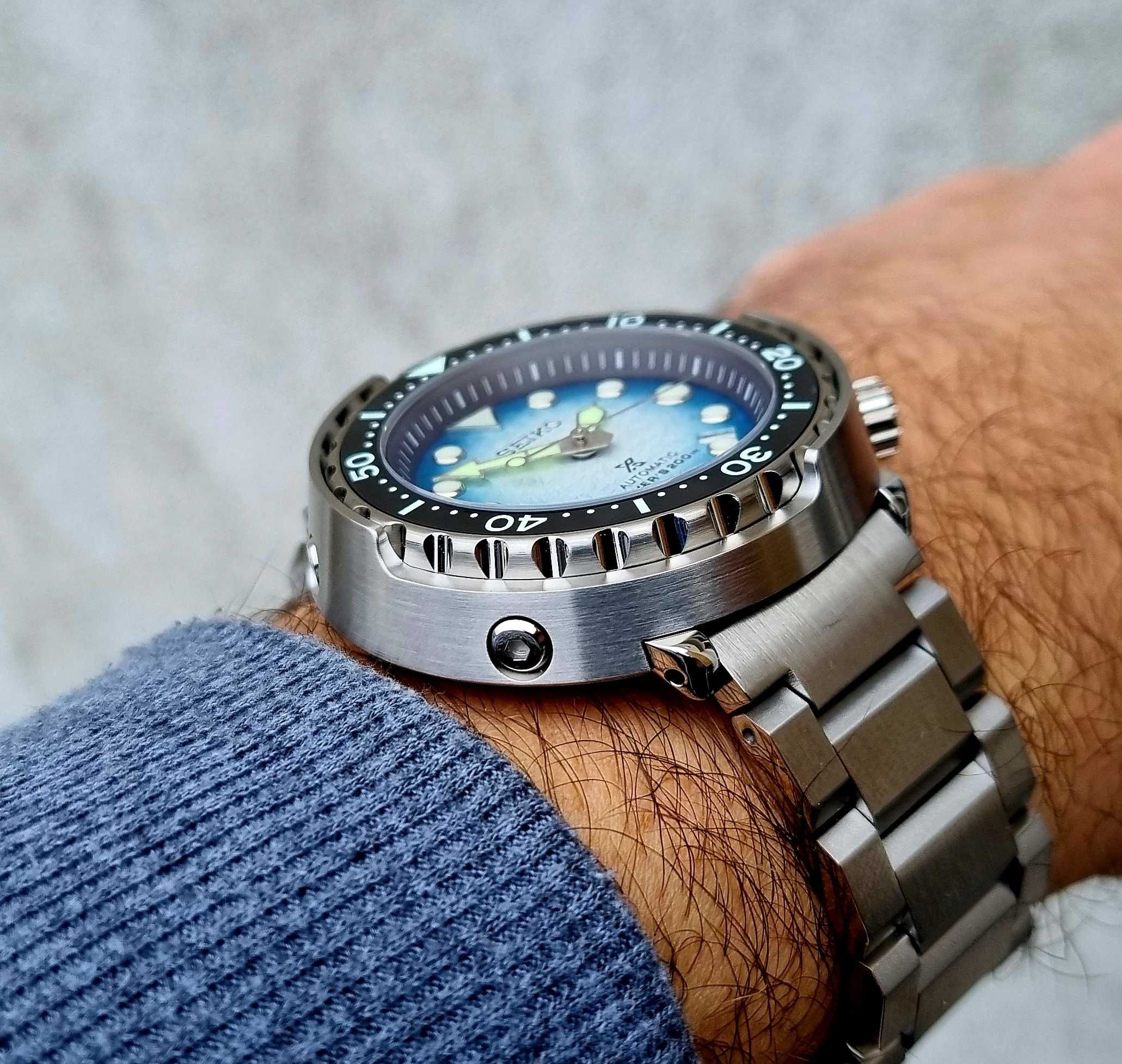 Seiko MOD Tuna Prospex Antarctica SAVE THE OCEAN Automat Diver 300m