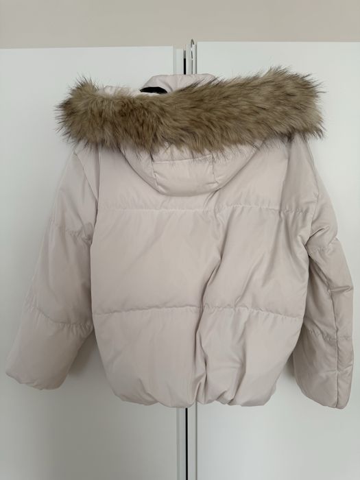 Uterque puchowa pikowana kurtka zimowa puffer z kapturem S