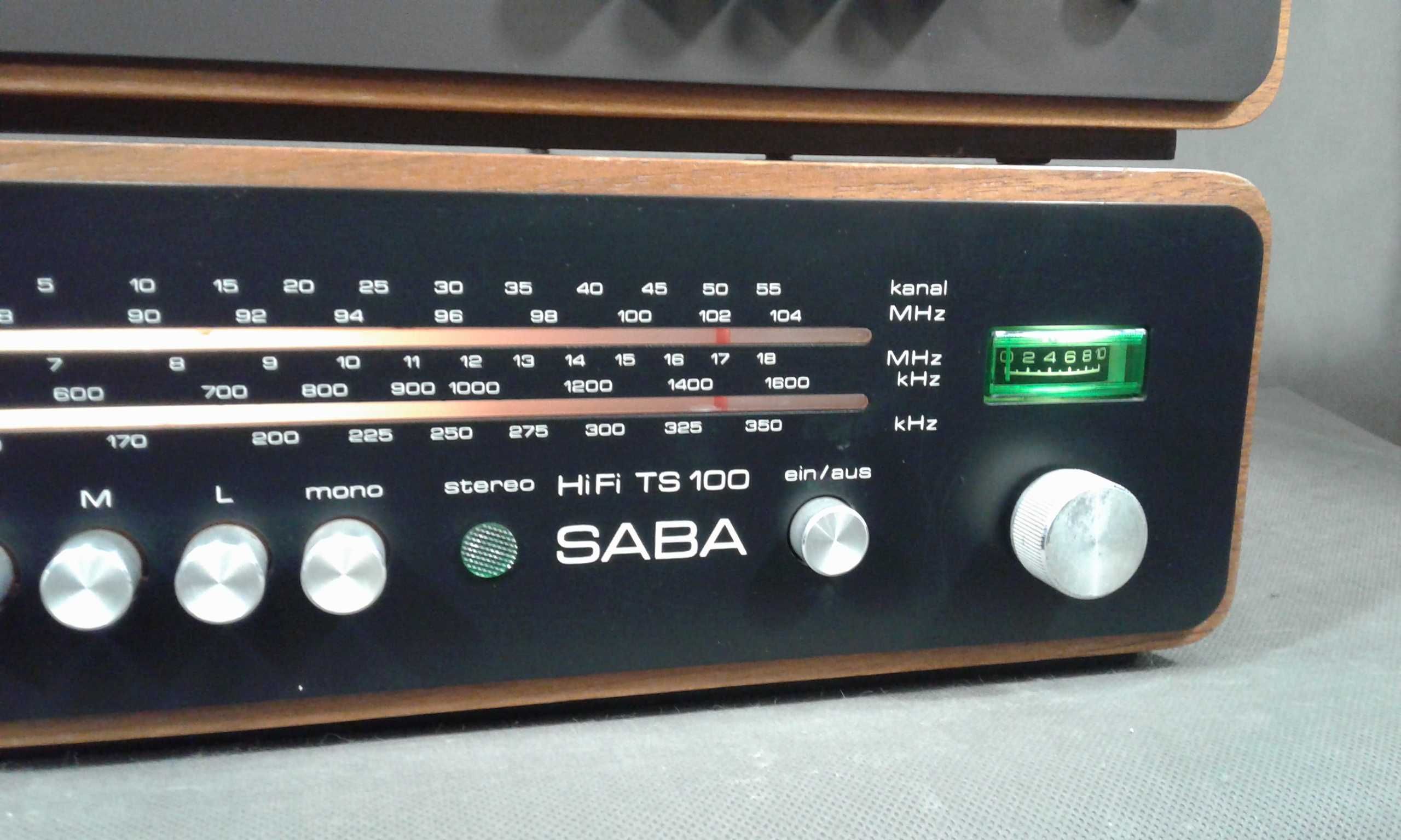 SABA VS-80,SABA TS-100,zestaw stereo vintage