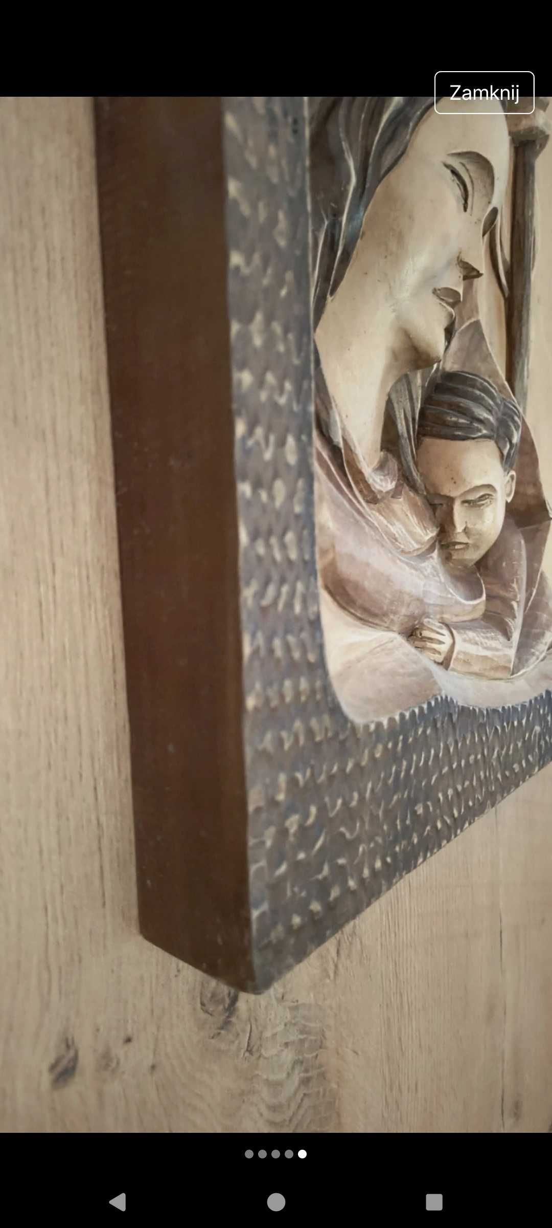 Obraz Świętej Rodziny 3d, rzeżba