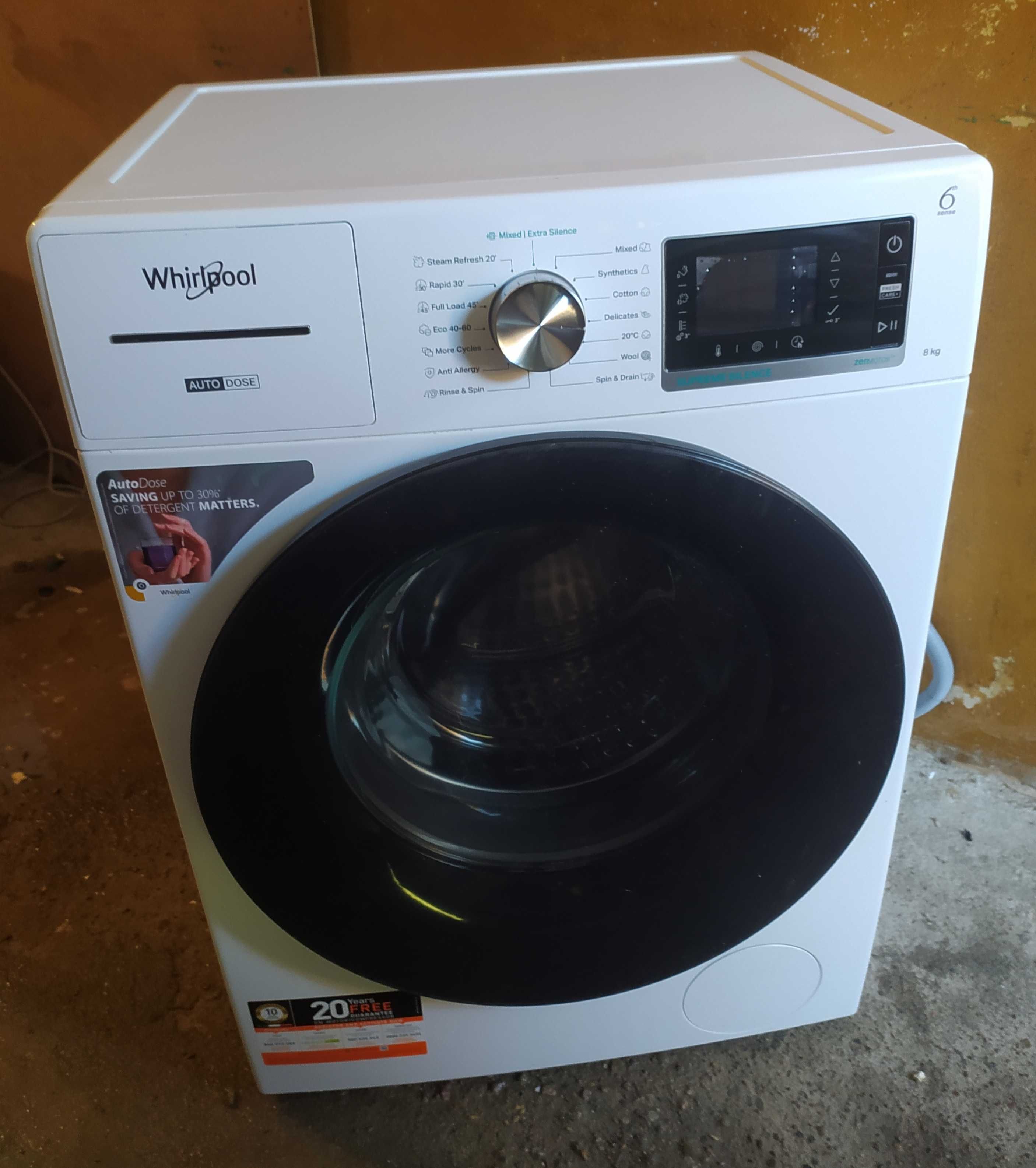 Pralka Whirlpool 8kg / super stan ( wysoki model ) sprawna