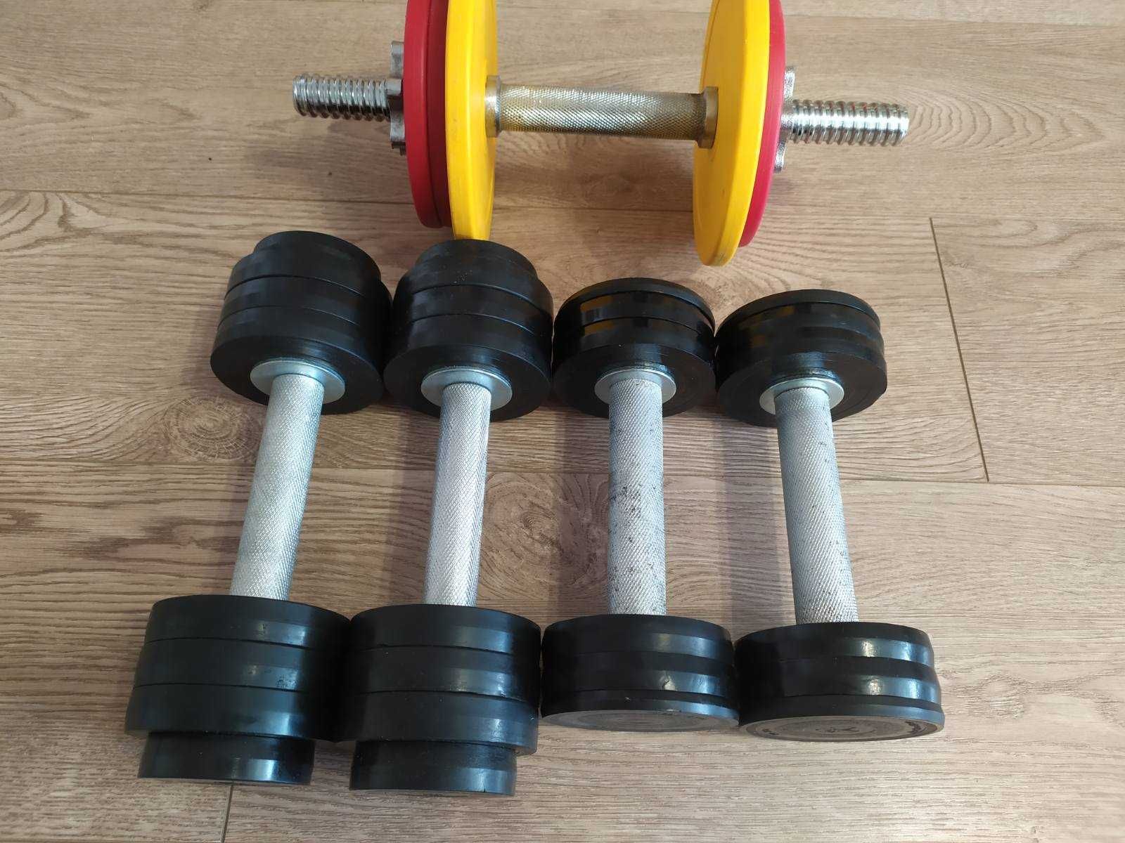 Гантелі в гумі 4,8*2=9,6кг/ 2*2=4кг/ 5*1=5кг Ціна 1100/550/550грв
