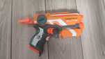 NERF n-strike firestrike Elite pomarańczowy laser