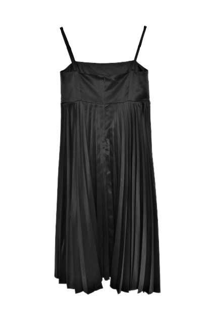 Sukienka czarna elegancka plisowana midi z bolerkiem Bialcon rozm.40