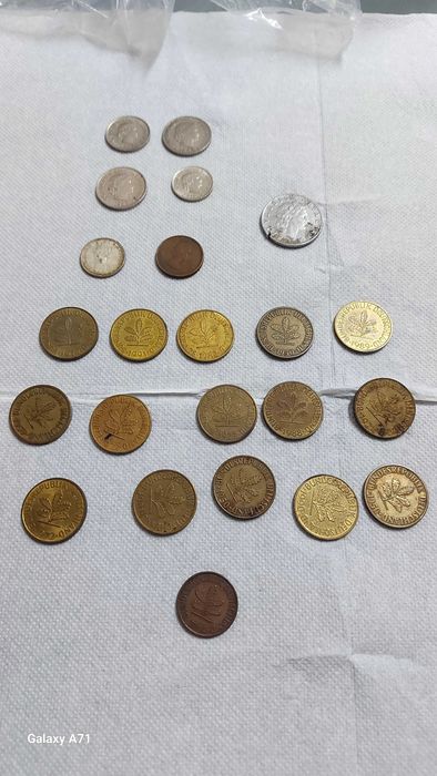 Moedas antigas diversos países