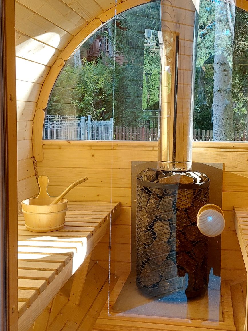Wolne terminy Mazury ogrzewany dom nad Wersminią, gorąca balia, sauna