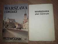Warszawa i okolice przewodnik + mapa Centrum z 1976 r