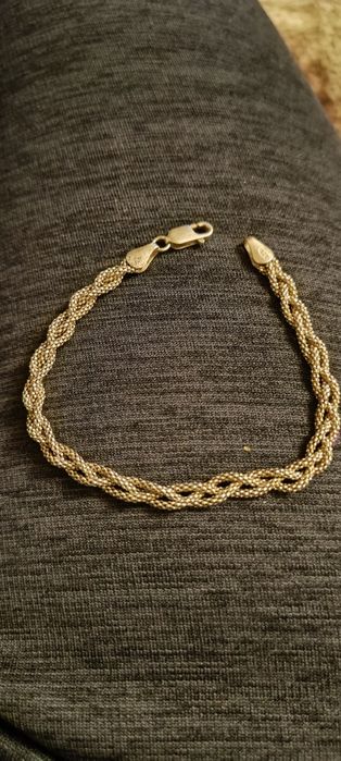 Bransoletka srebrna plecionka 18cm