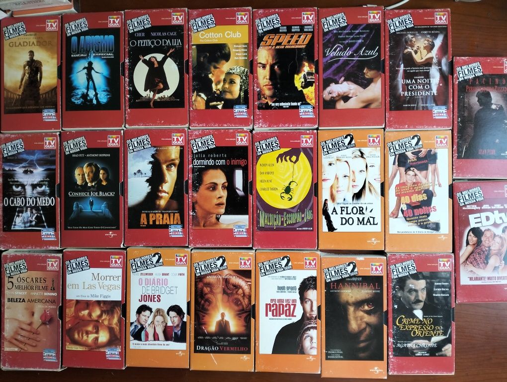 Antigas cassetes VHS