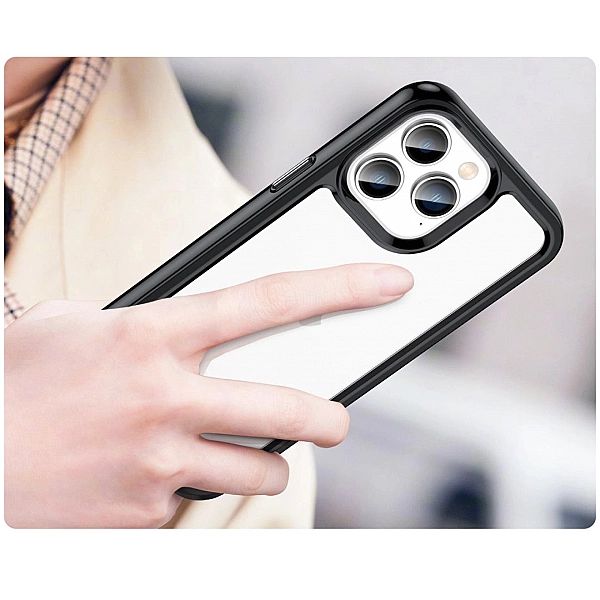 Etui Outer Braders sztywny pokrowiec z żelową ramką do iPhone 14 Pro M