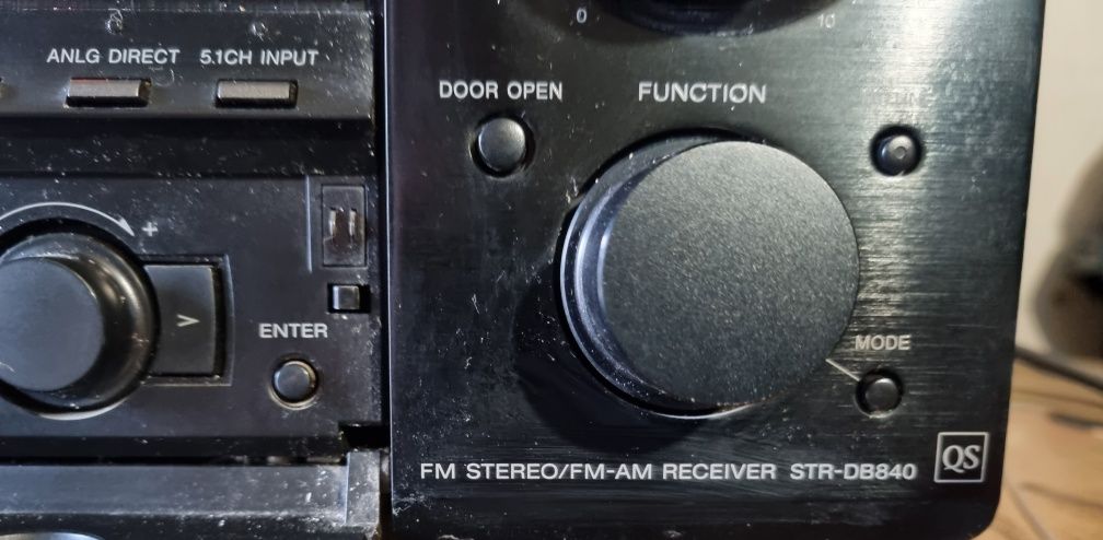 Mocny Amplituner SONY STR-DB840 z pilotem