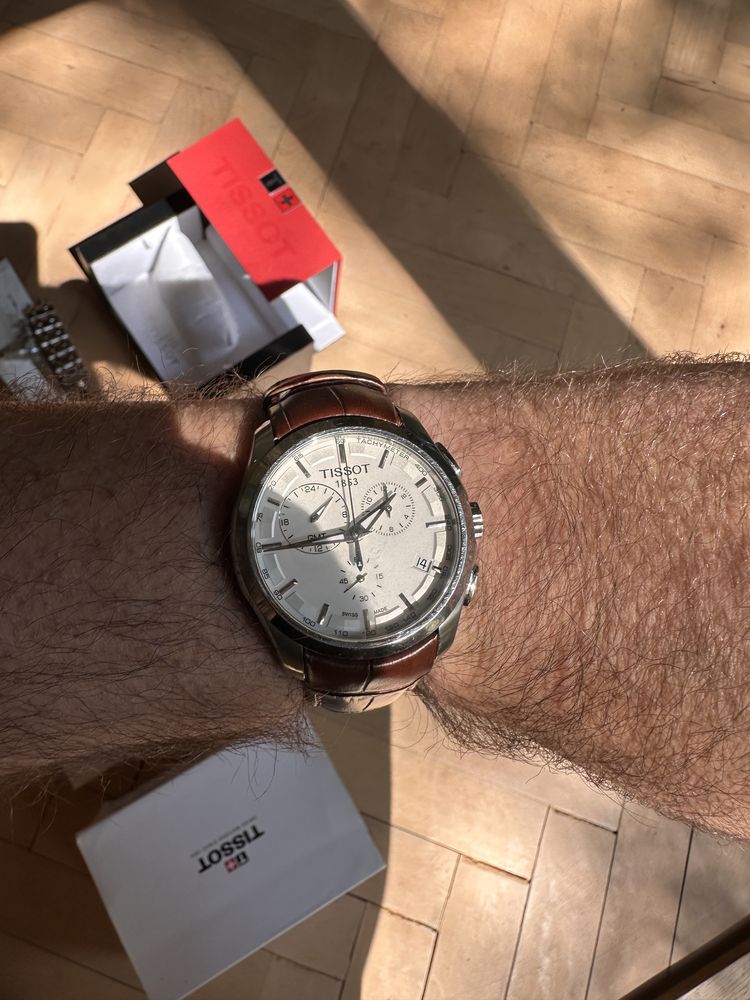 Tissot Couturier Chrono GMT Szafirowe pasek i bransoleta (2300 zl)