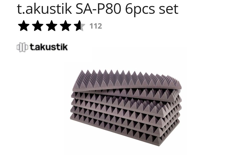 Absorvedor de som t.akustik SA-P80