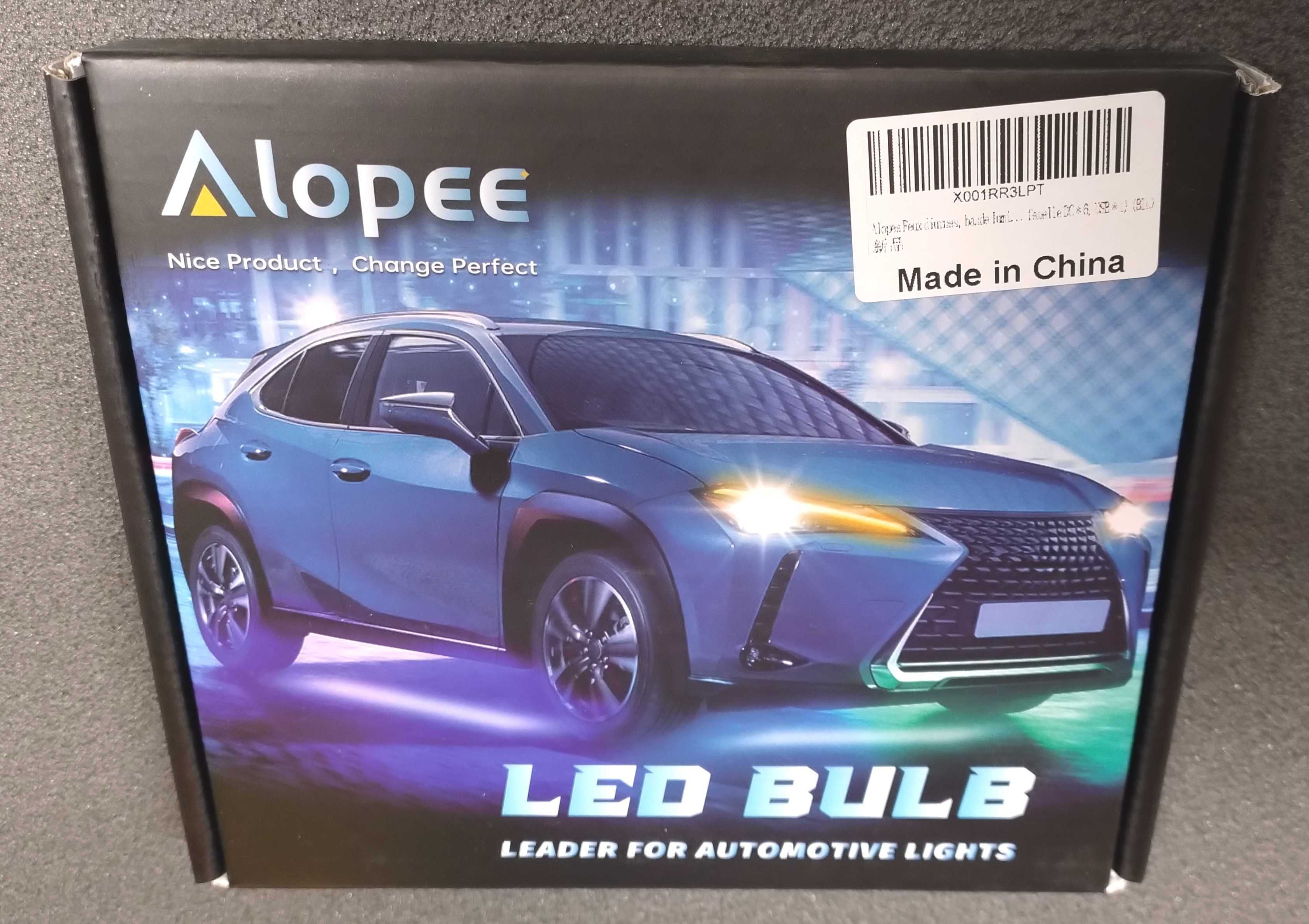 Alopee zestaw 6 x 32 cm niebieskich pasków LED. Diody 5050 SMD IP67.