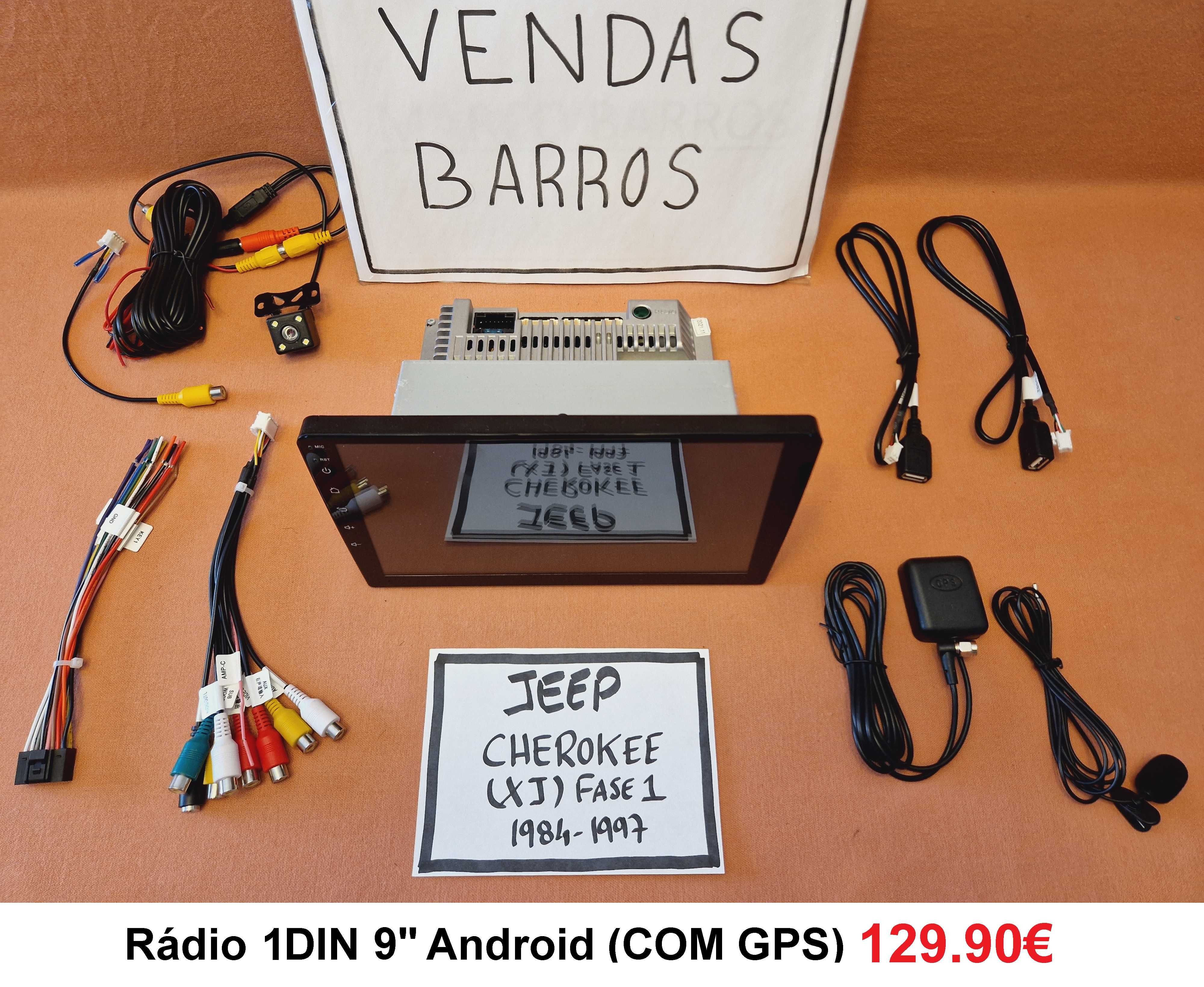 (NOVO) Rádio 2DIN • Jeep CHEROKEE • (XJ) (KJ) (KL) • Android GPS
