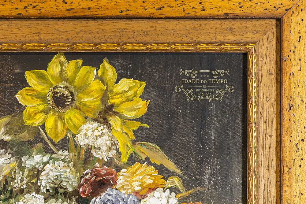 Antigo quadro de Flores