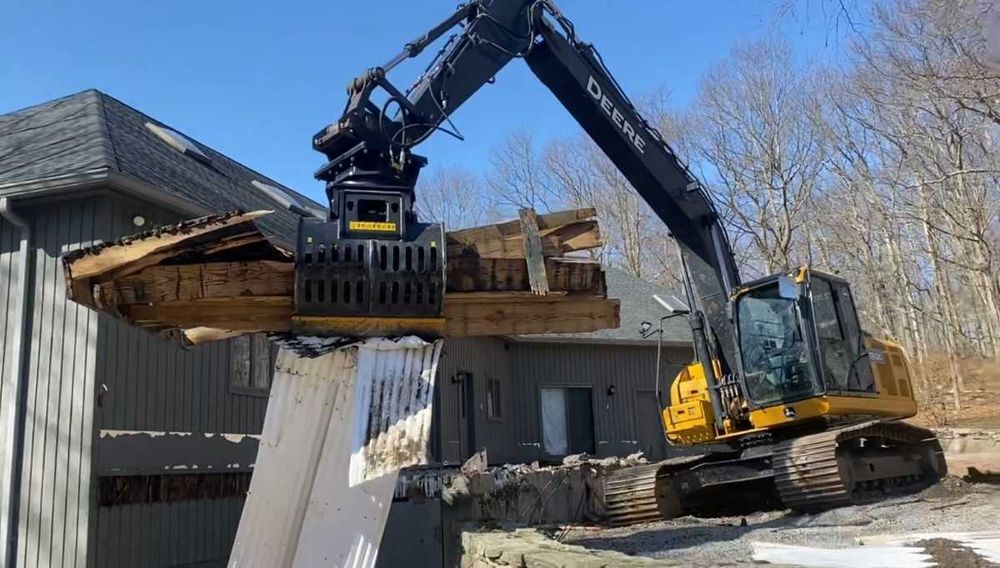 Pinça hidráulica para escavadoras