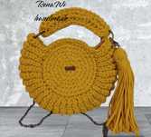 Torebka OREO, musztarda ,handmade
