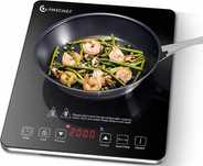 AMZCHEF płyta indukcyjna 2000W 1-polowa, timer, blokada, 10 poziomów