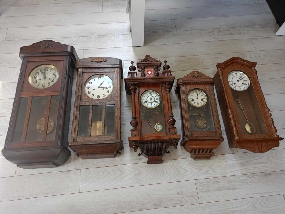 Zegary nakręcane 5 sztuk