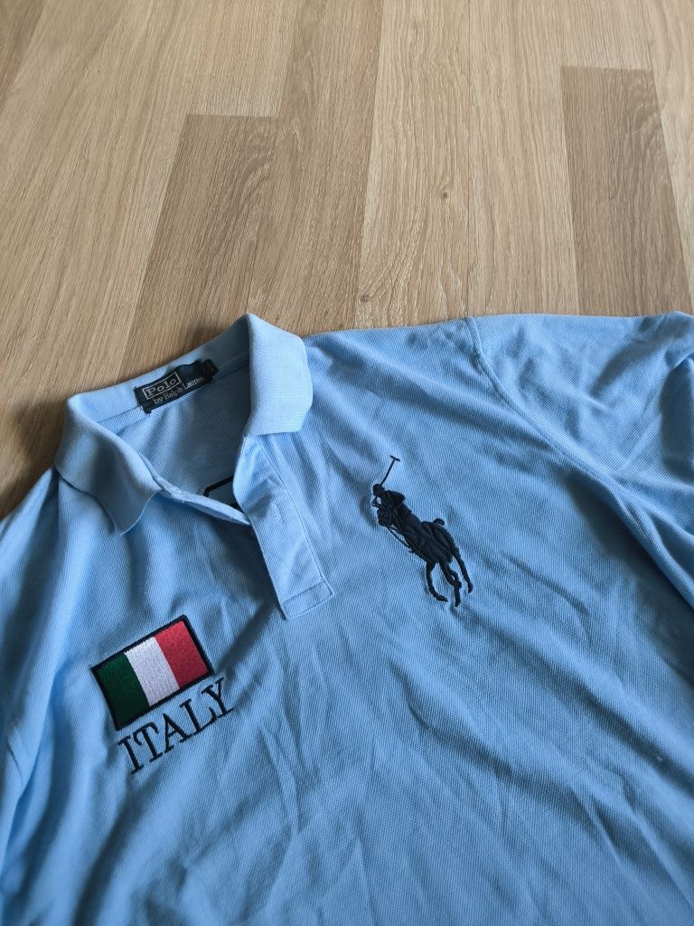 Футболка Поло polo Ralph Lauren italia 3 big logo