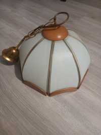 Żyrandol lampa okrągła do kuchni klosz