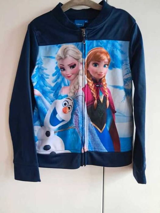 Nowość 2025:) zasuwana bluza Frozen Kraina Lodu Disney 128