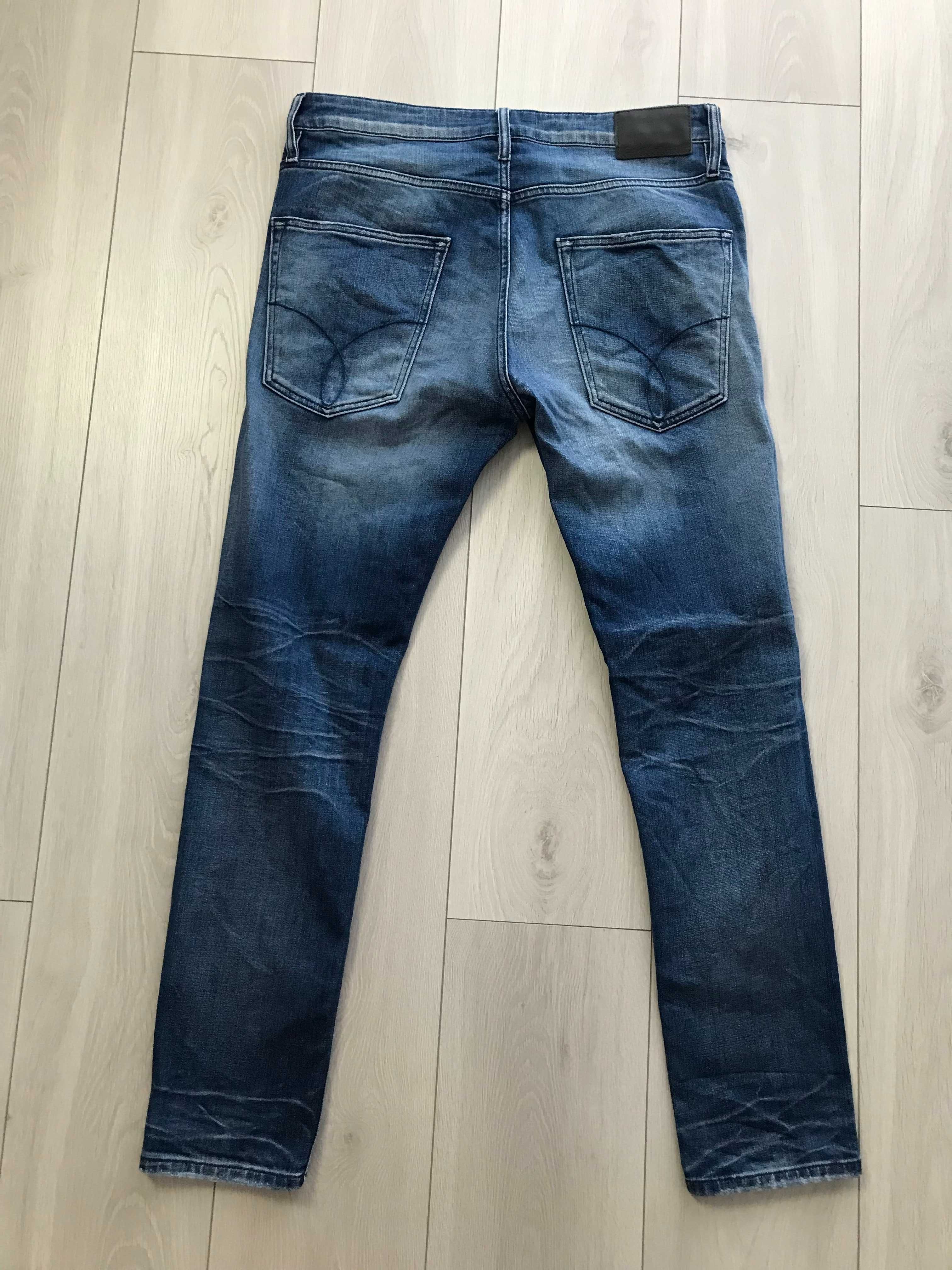 CALVIN KLEIN r.33/32 oryginalne spodnie jeansowe męskie