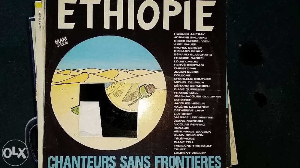 Etiopia. Cantores sem fronteiras. Disco vinil.